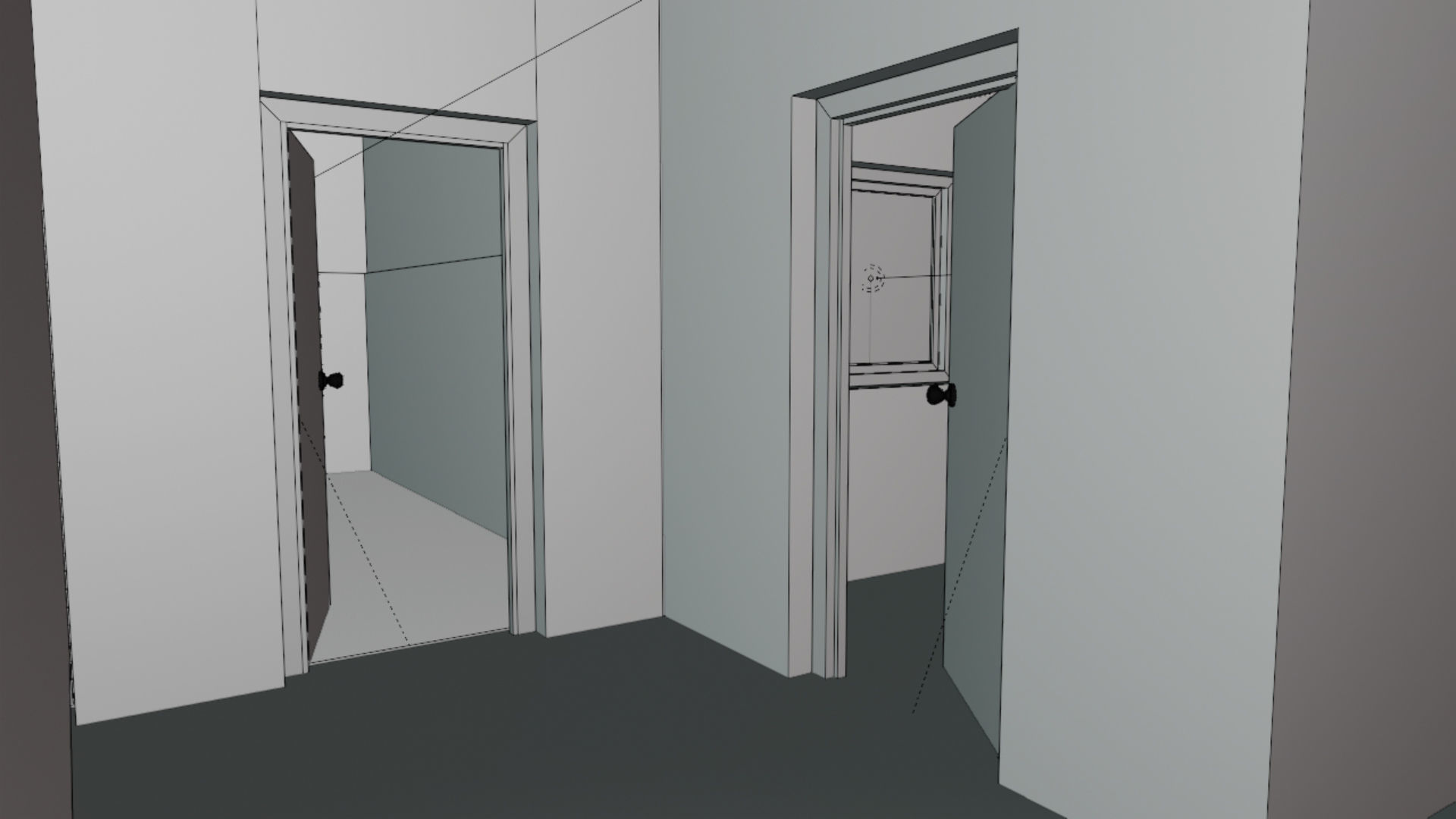 Home 3D elevator with stairs Low-poly 3D model_71