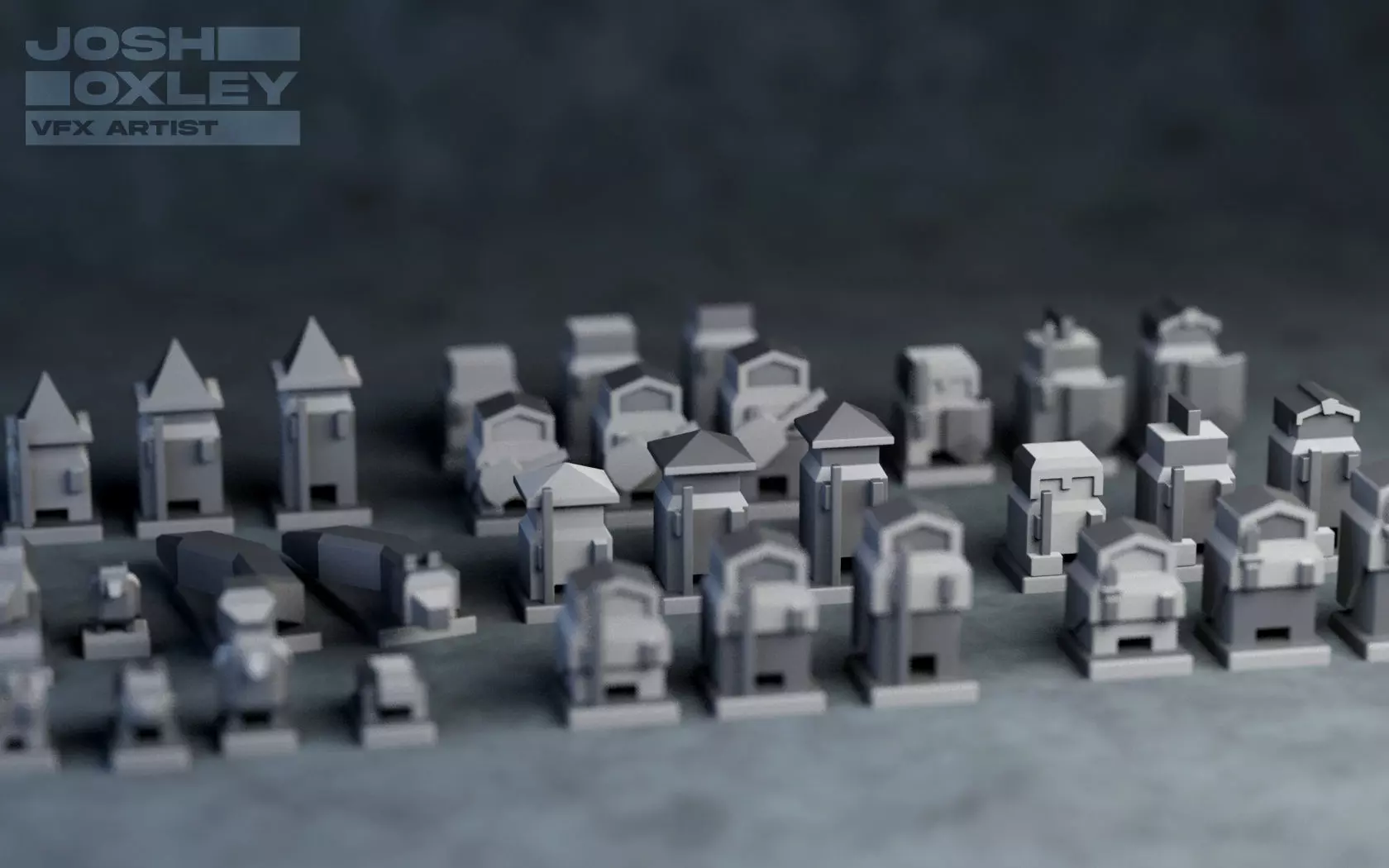 Low-Poly Fantasy Miniatures - 3D Print Model 3D print model