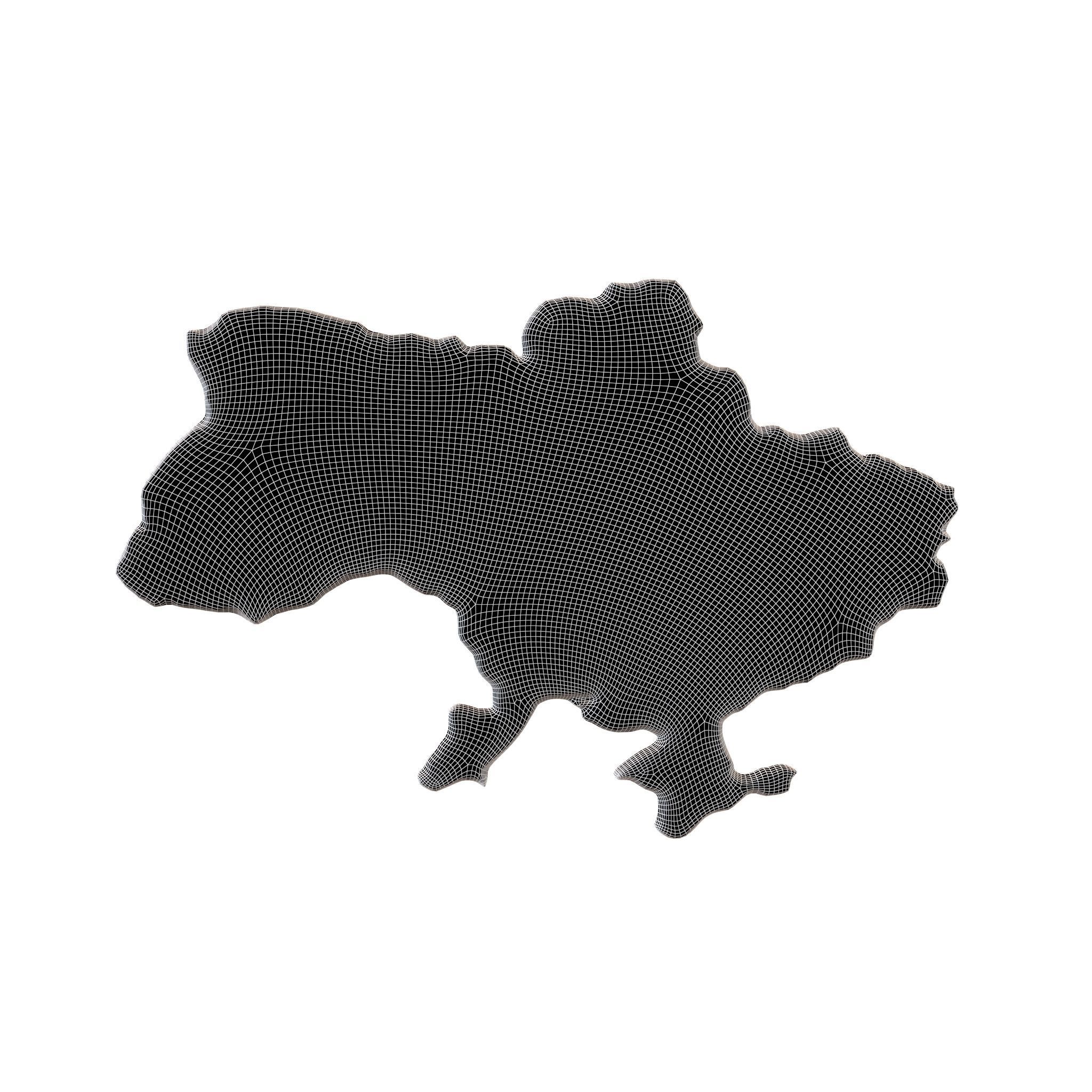 Ukraine Map v1 001 Low-poly 3D model_6