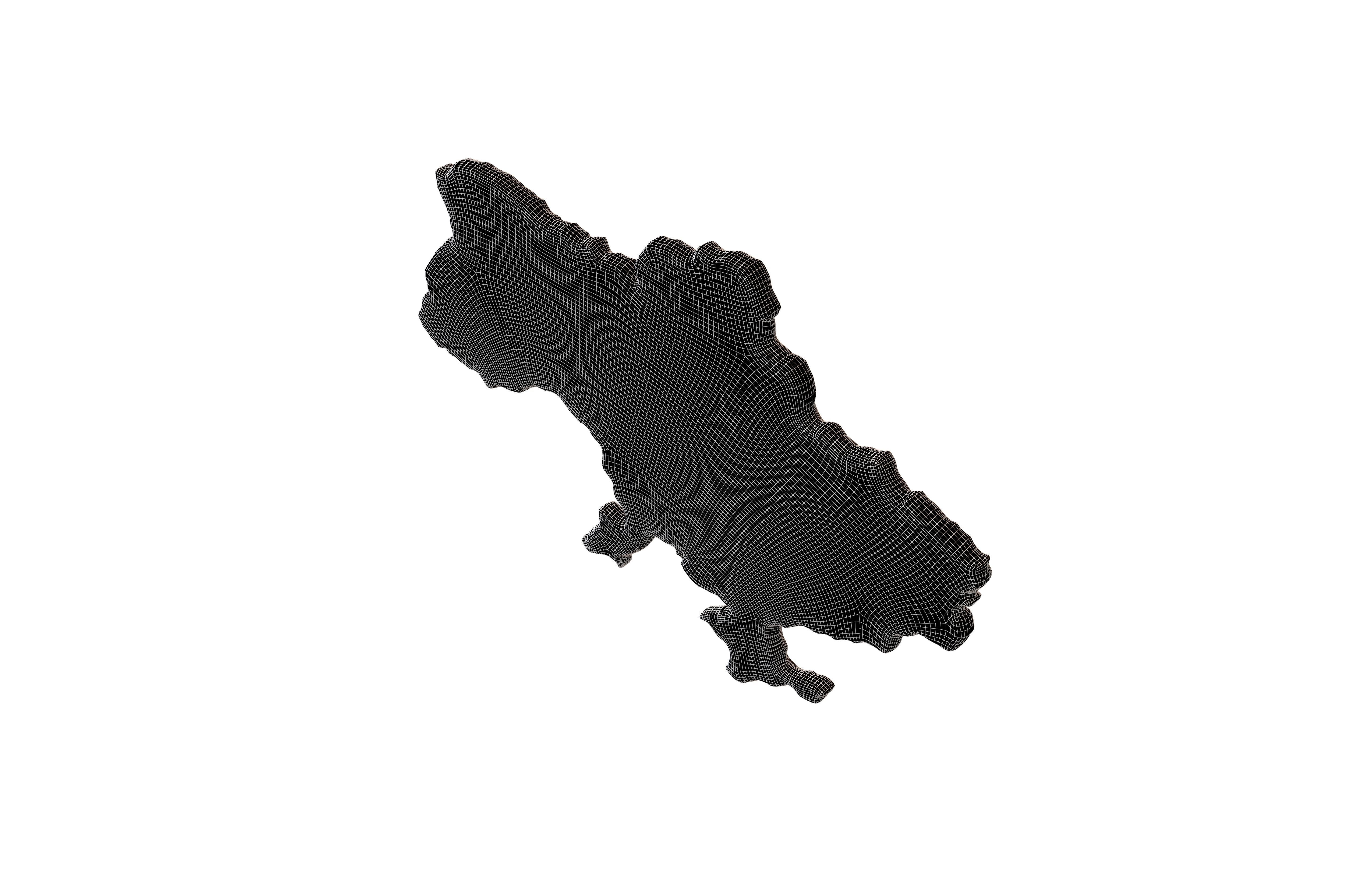 Ukraine Map v1 001 Low-poly 3D model_7