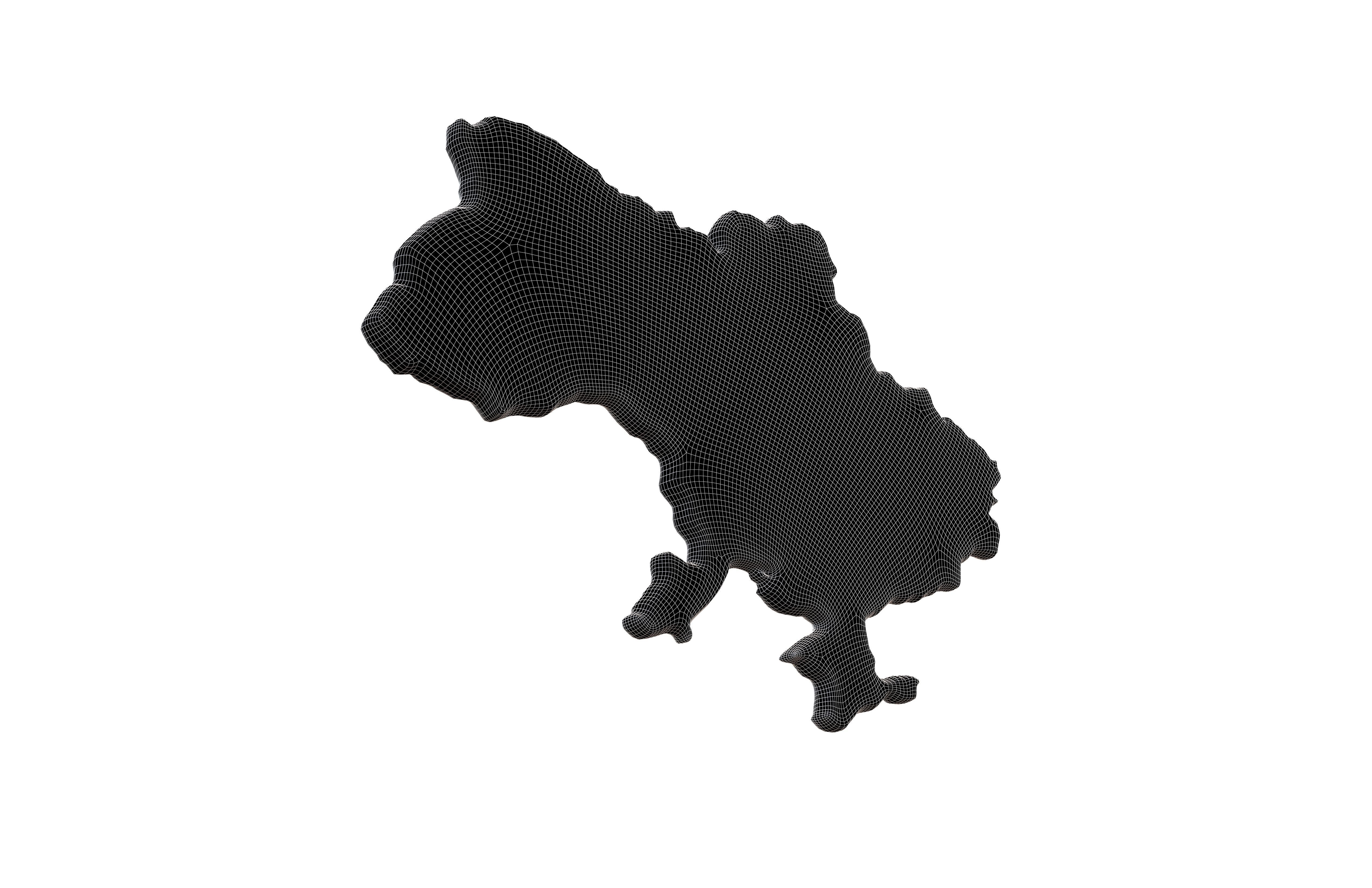 Ukraine Map v1 001 Low-poly 3D model_5