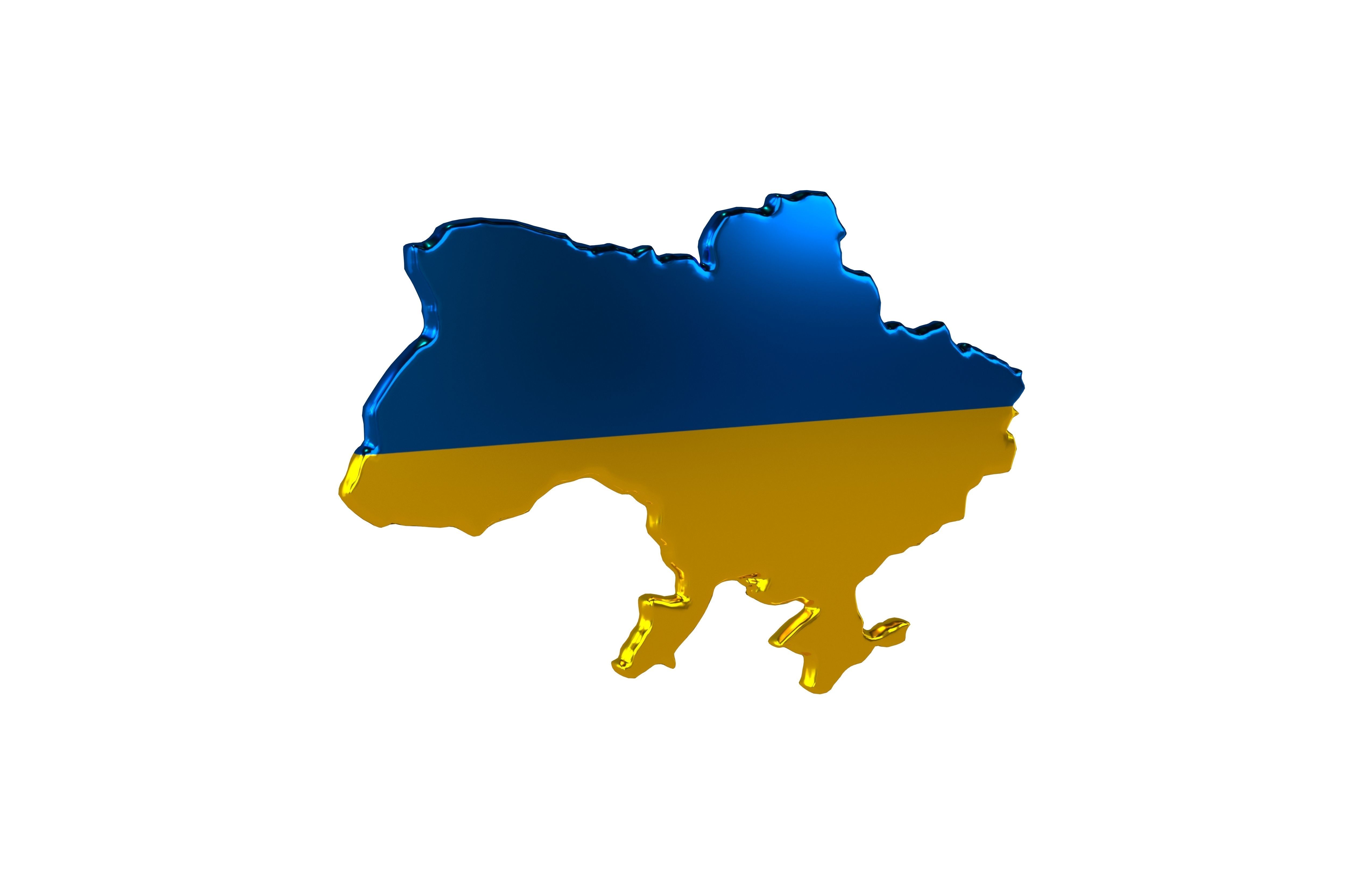 Ukraine Map v1 002 Low-poly 3D model_1