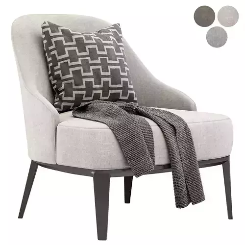 ATLAS Fabric armchair By PARLA Design 3D model