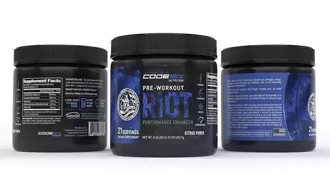 Protein Powder 3D model