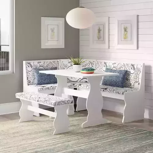 Olivia Breakfast Nook Dining Set 3D model