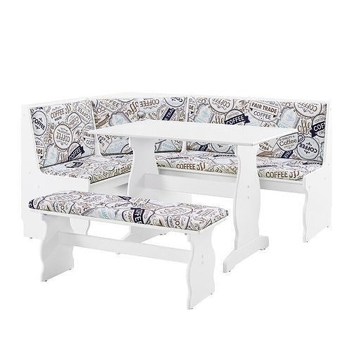 Olivia Breakfast Nook Dining Set 3D model 2