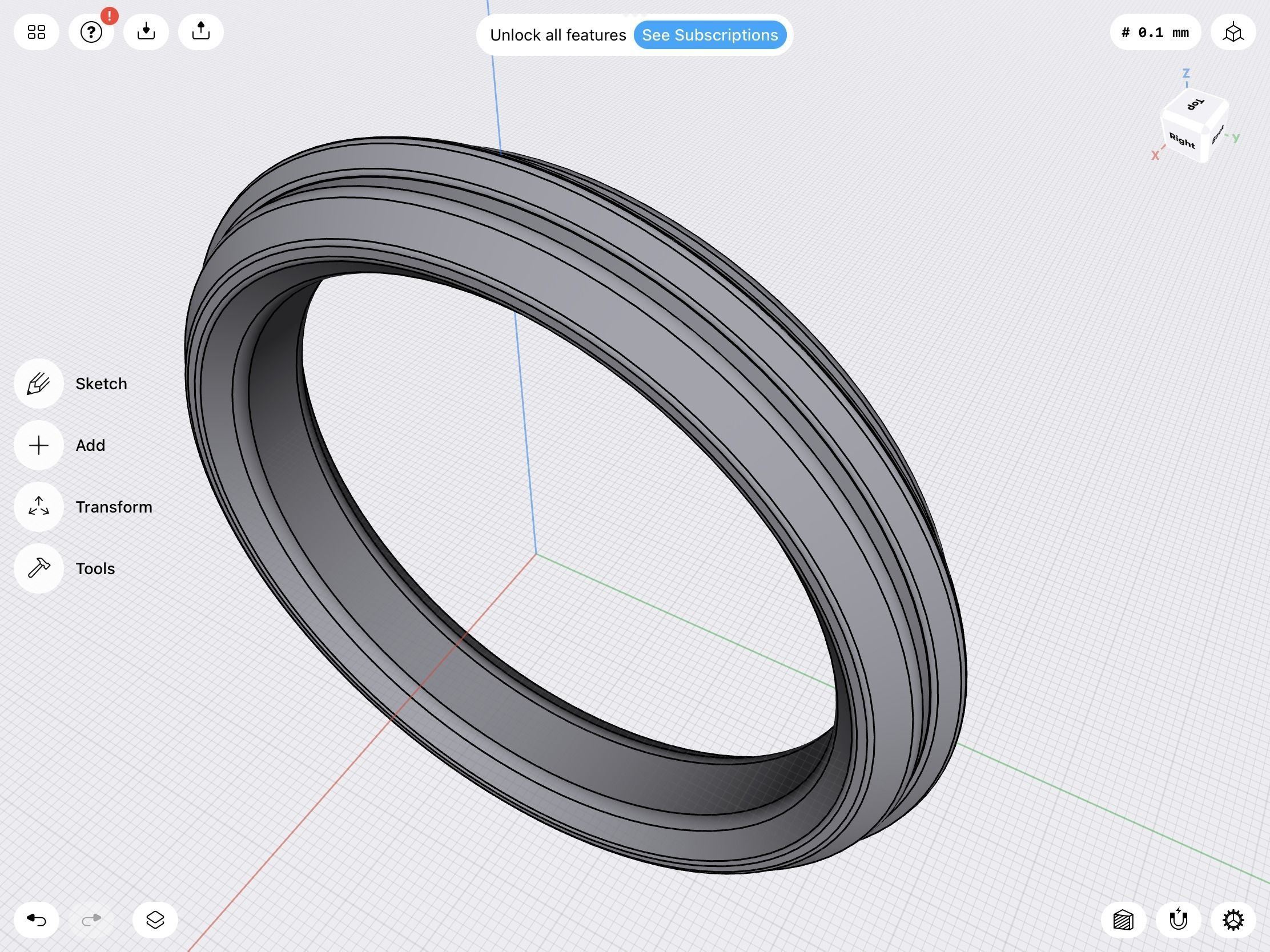Profile ring stl verified 3D print model_1