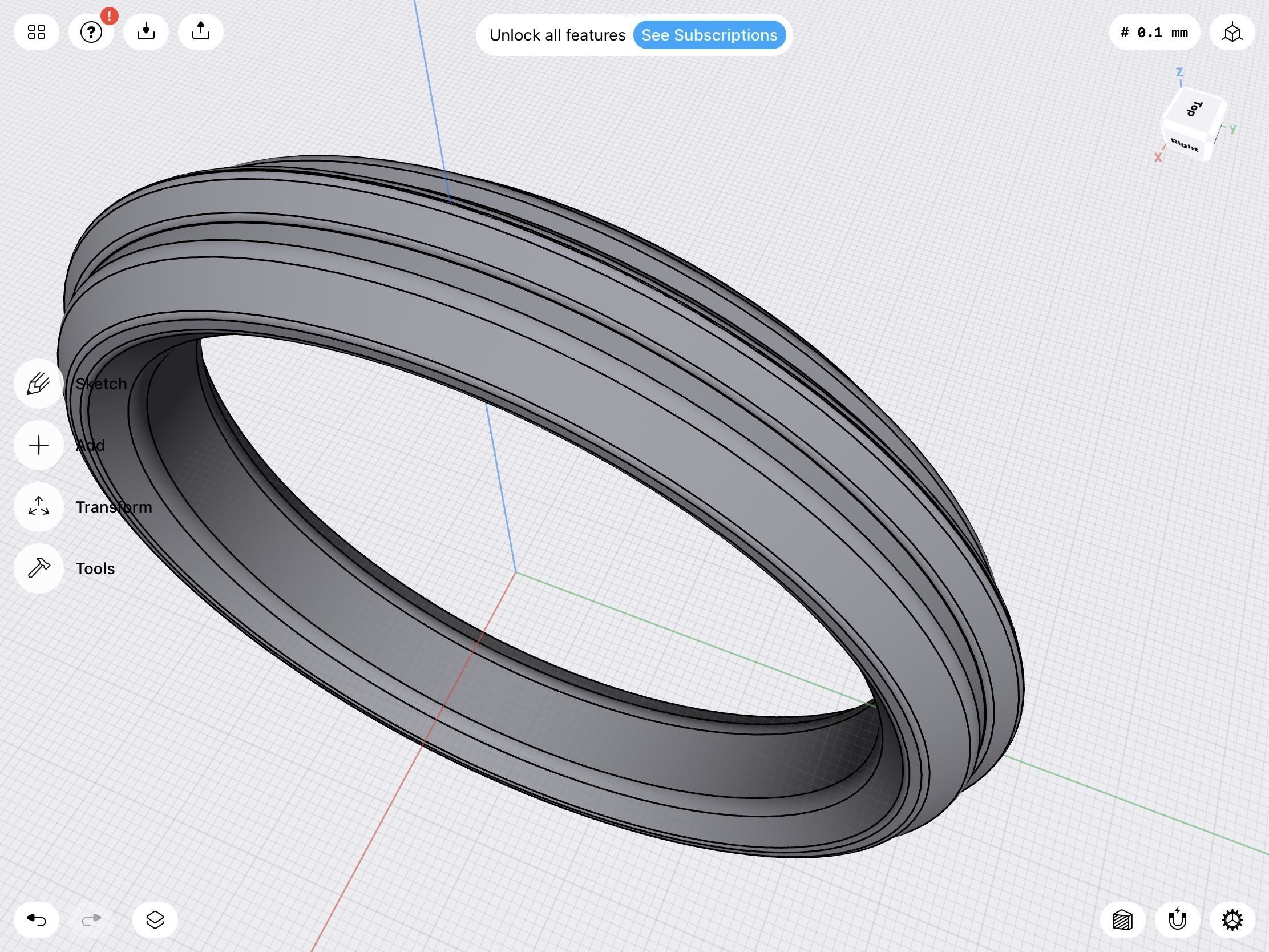 Profile ring stl verified 3D print model_2