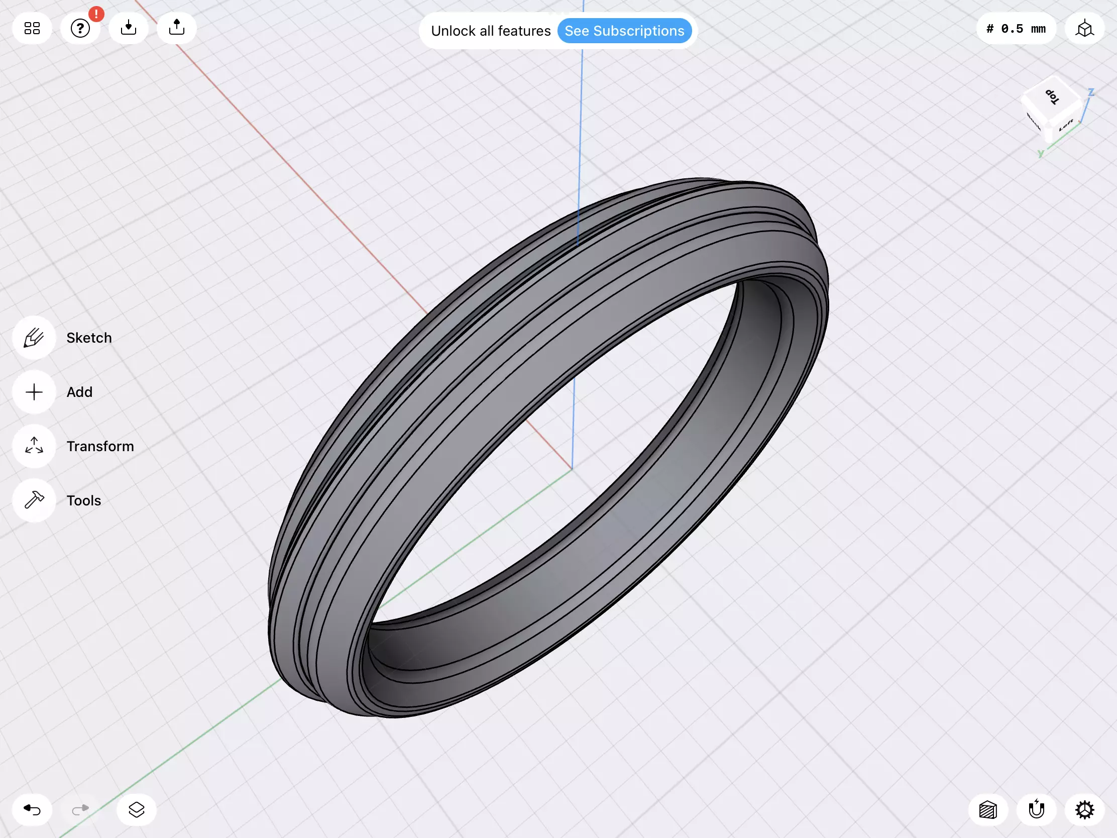 Profile ring stl verified 3D print model_0