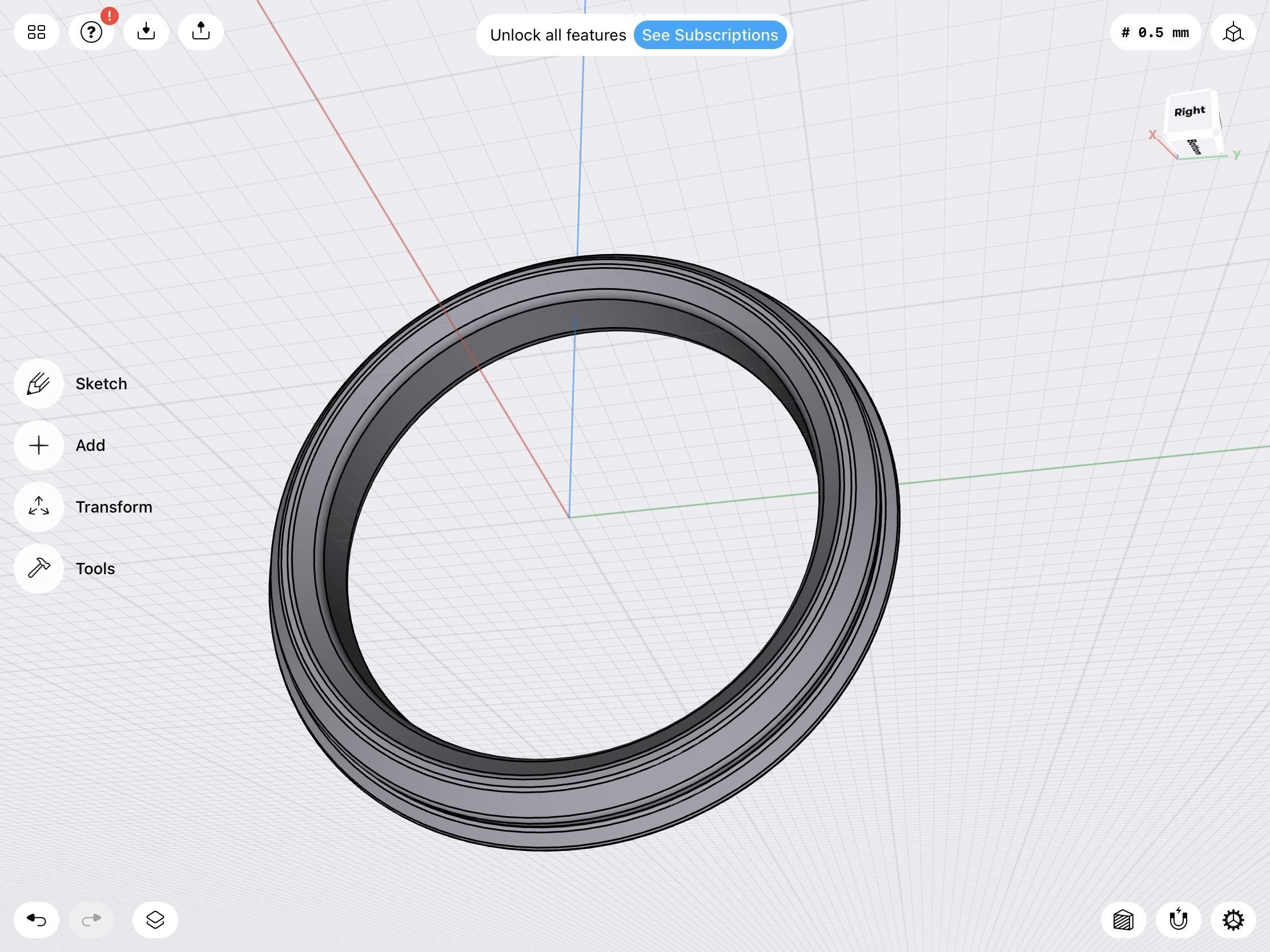 Profile ring stl verified 3D print model_3
