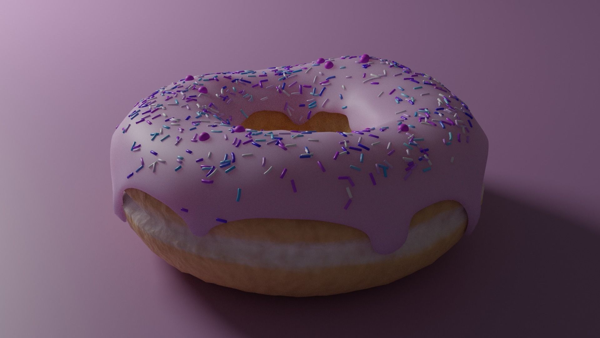regular donut 3D model_5