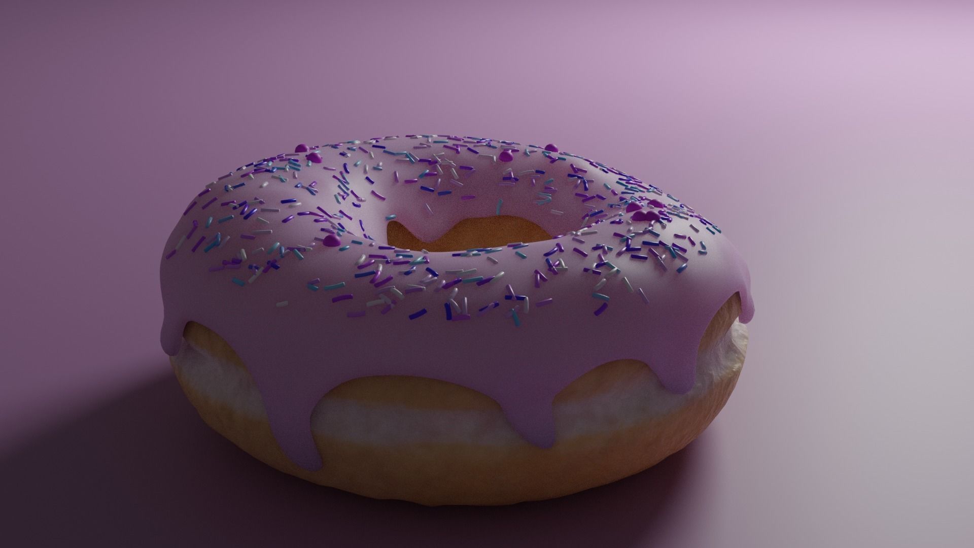 regular donut 3D model_3