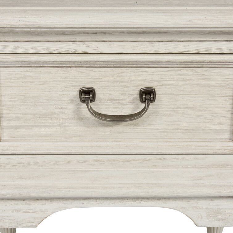 Kelton Drawer Nightstand Antique White 3D model_5