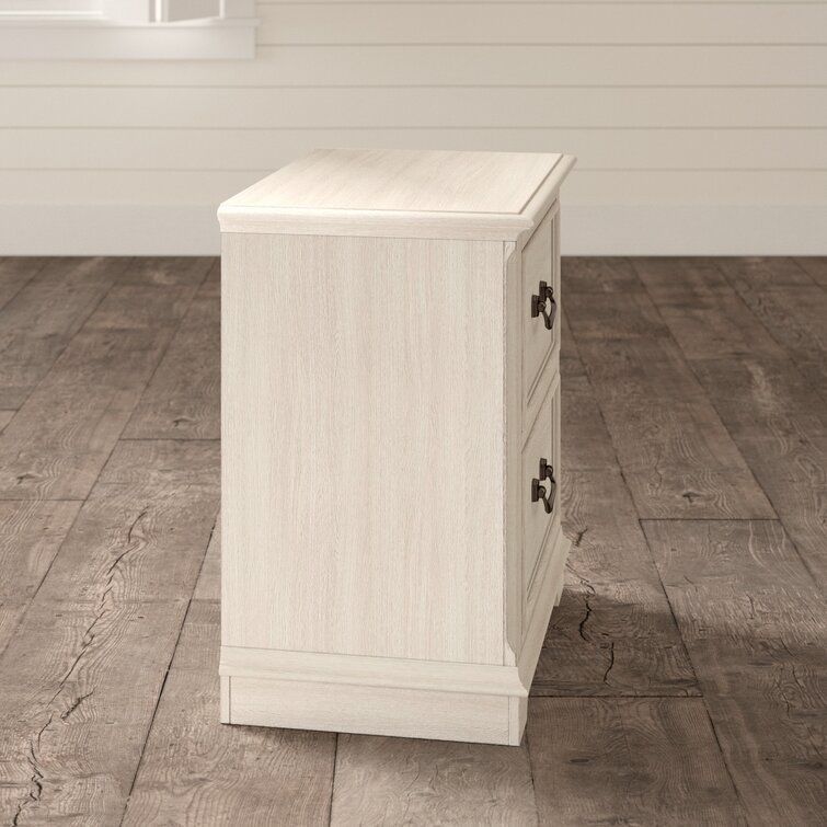 Kelton II Drawer Nightstand Antique White 3D model_11
