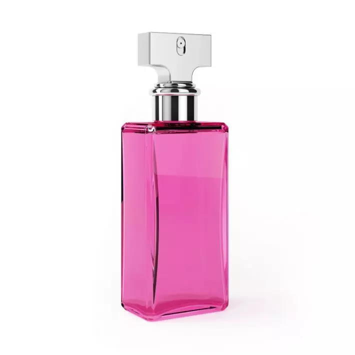 Pink Perfume Bottle 3D model_0