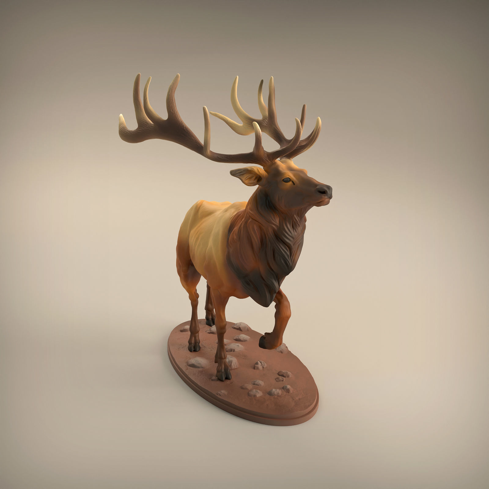 Elk for 3D Printing 3D print model_9