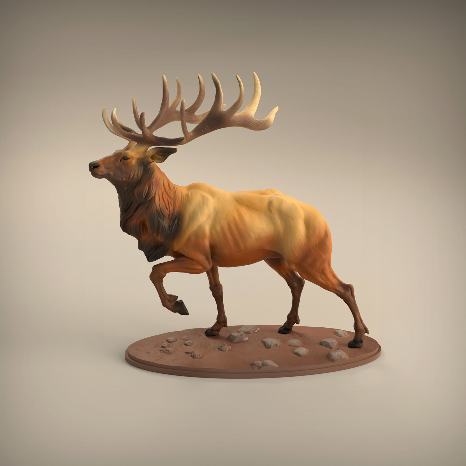 Elk for 3D Printing 3D print model_6