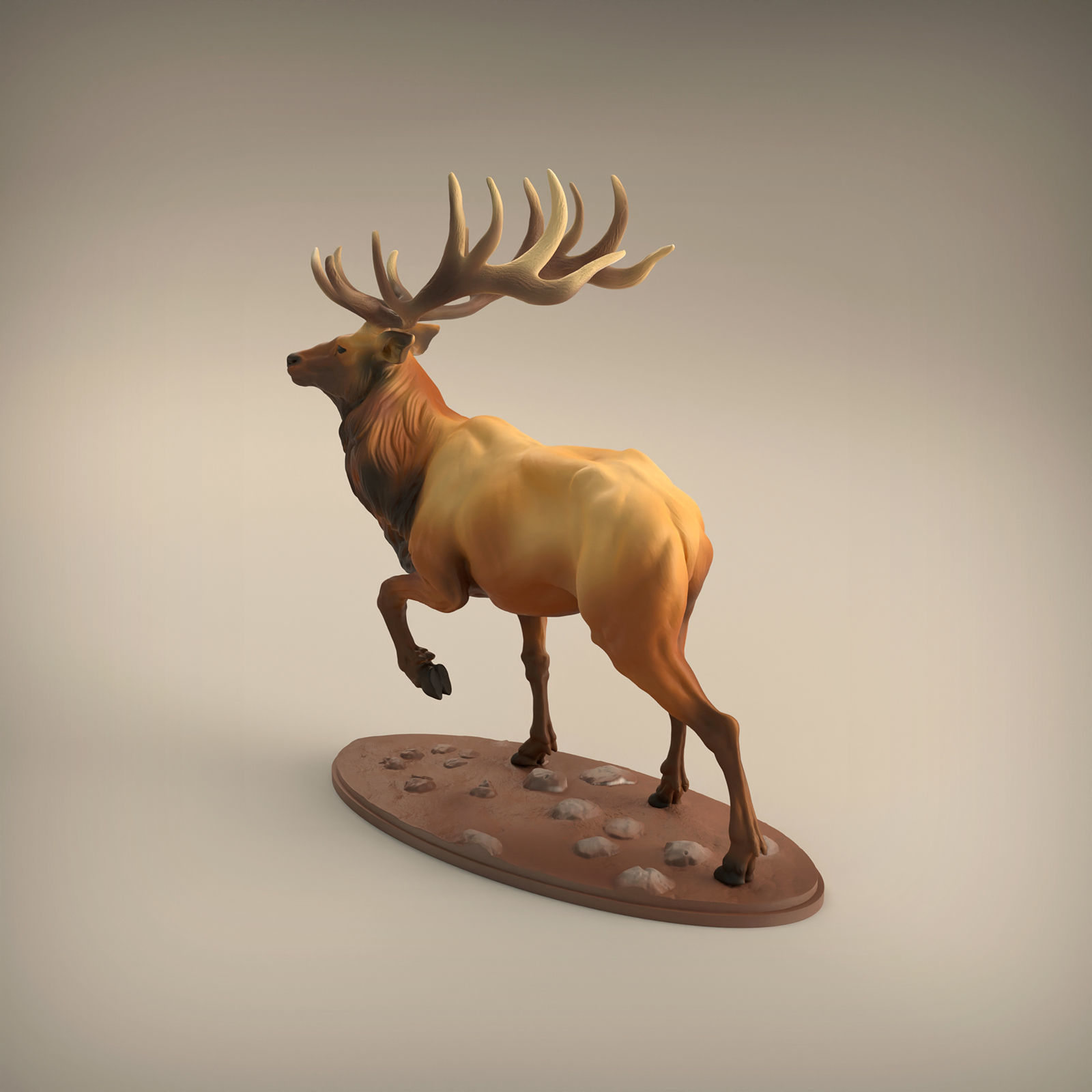 Elk for 3D Printing 3D print model_11