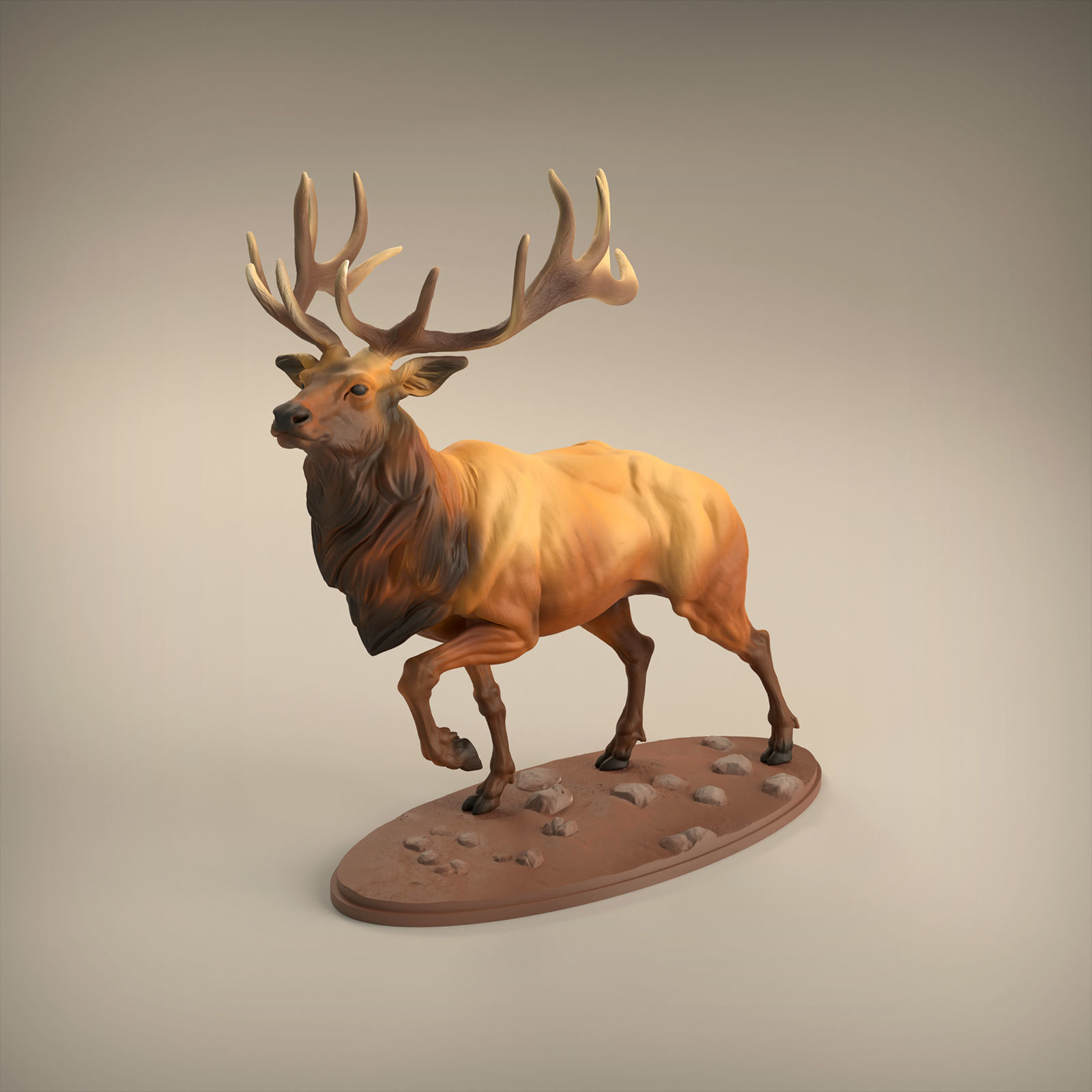 Elk for 3D Printing 3D print model_7