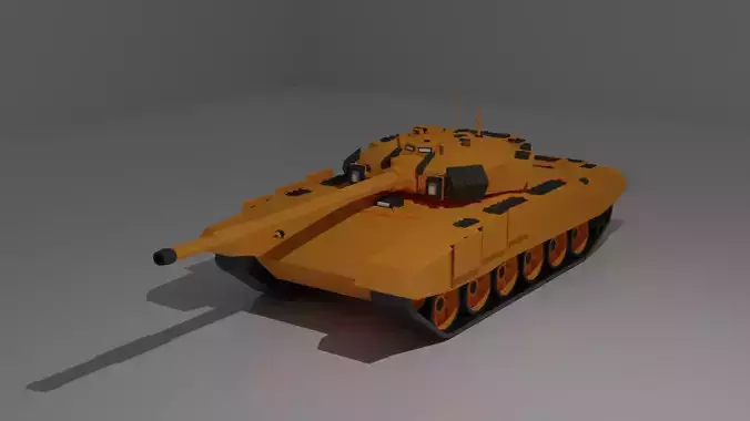 Russian Military Vehicles Tank T90 Low-poly 3D model Low-poly 3D model
