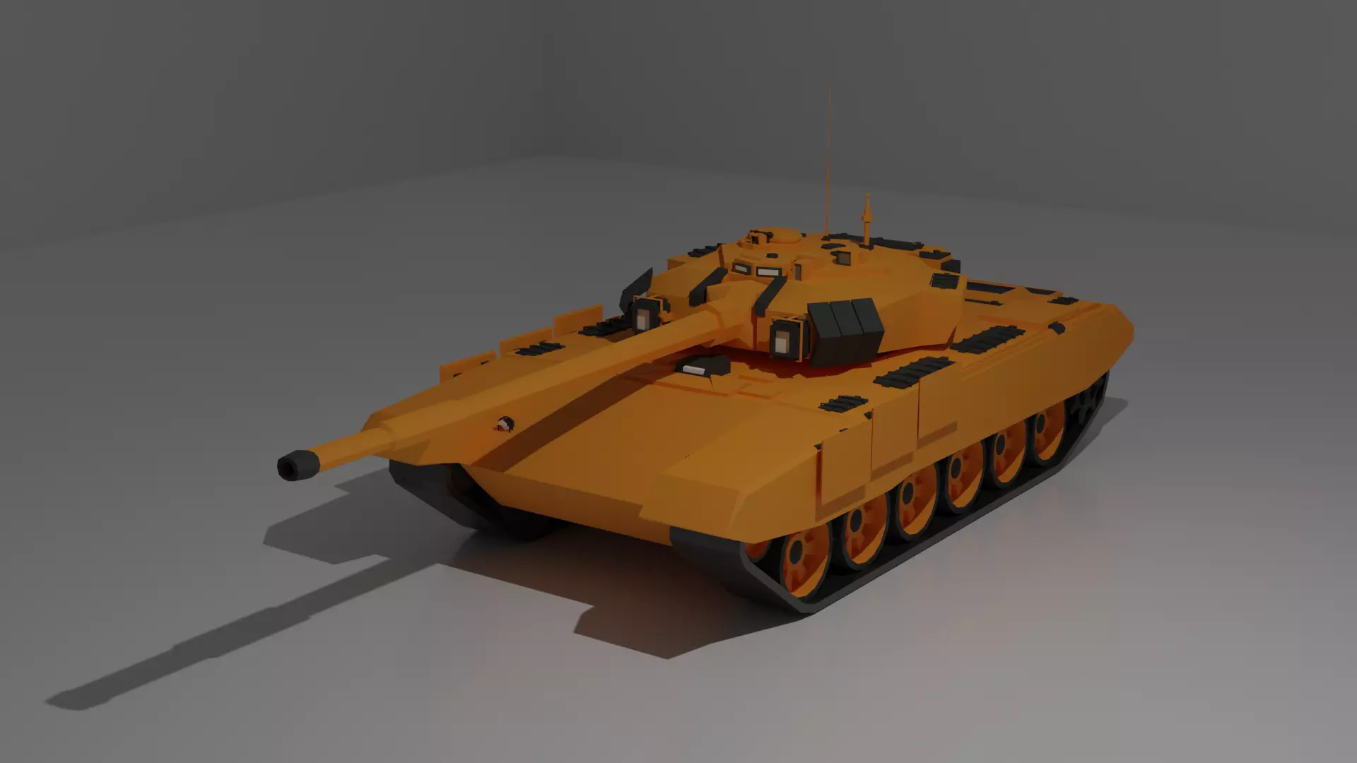 Russian Military Vehicles Tank T90 Low-poly 3D model Low-poly 3D model_0