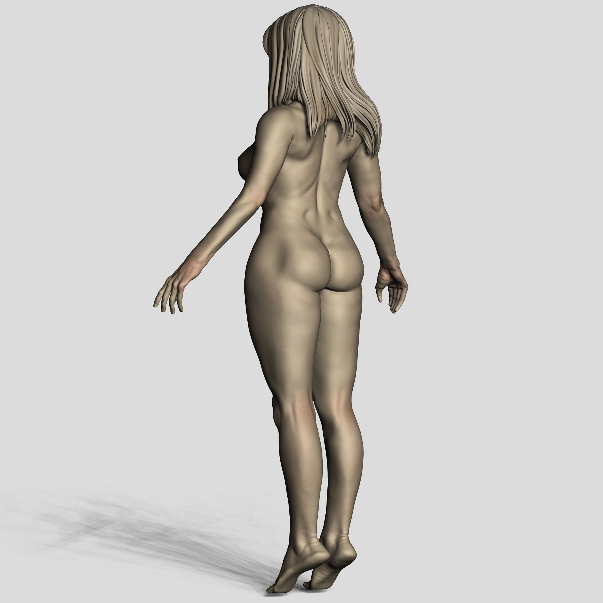 Office Gril 3D model_14