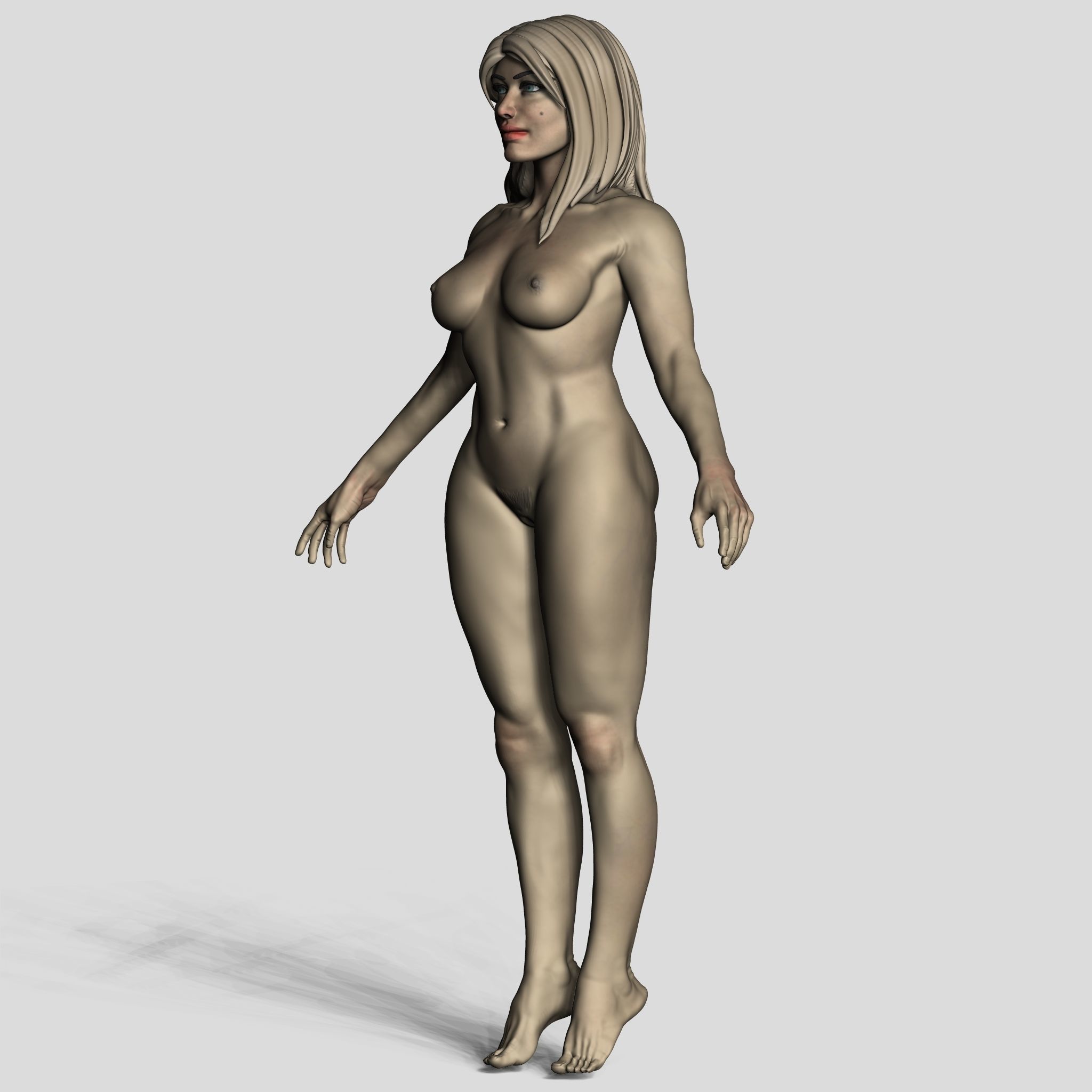 Office Gril 3D model_13