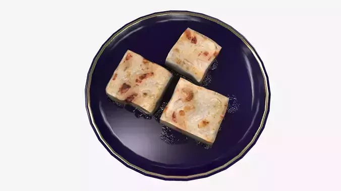 Asia food turnip cake