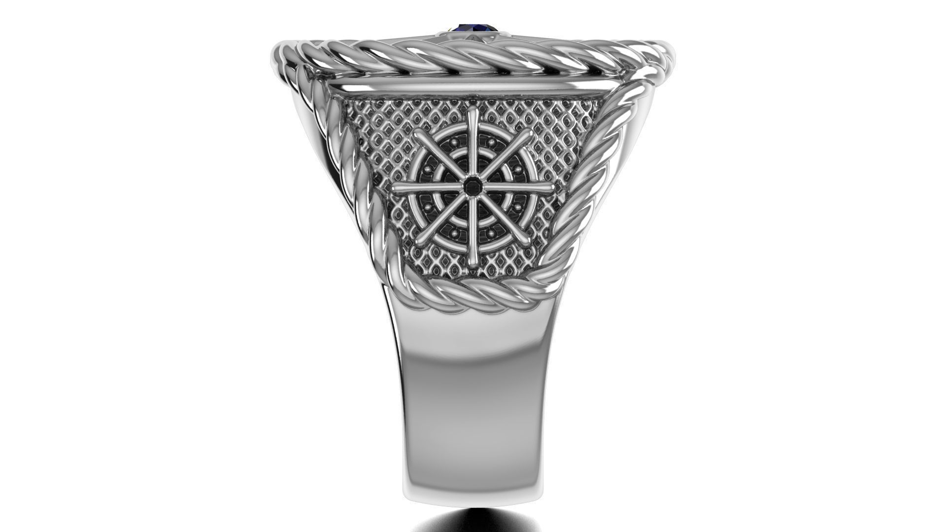 Signet Ring 3D print model_3
