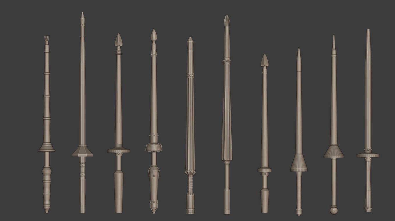 100Plus European Renaissance Weapons Complete 3D print model_2