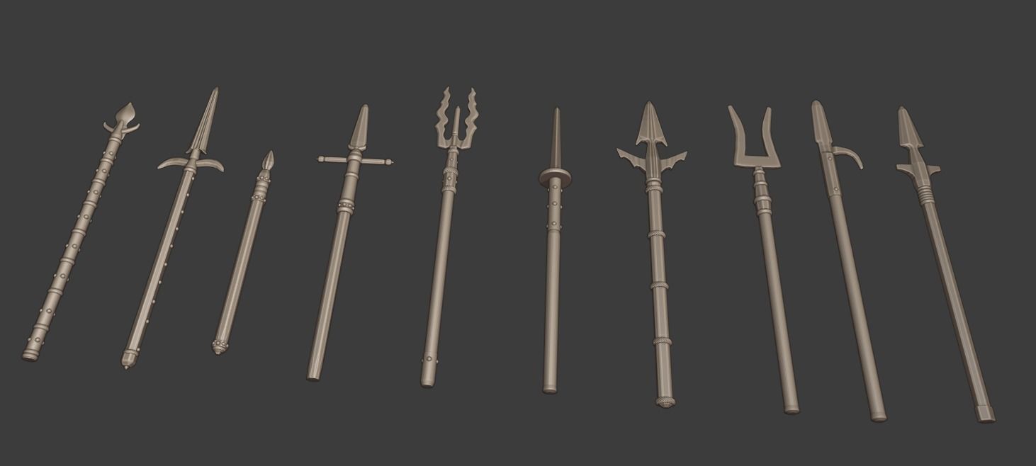 100Plus European Renaissance Weapons Complete 3D print model_21