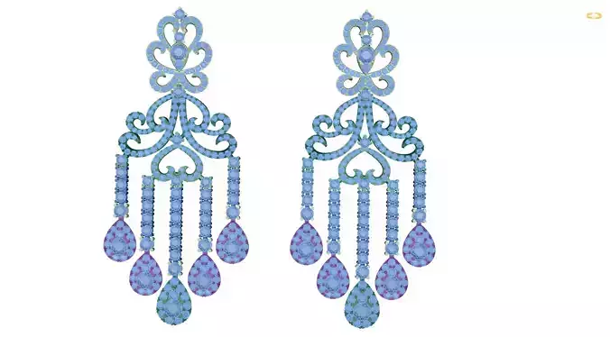 earring pair of earrings with crystals