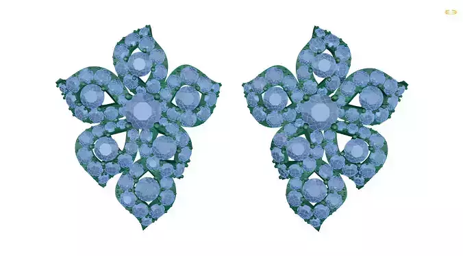 earring pair of flower earrings
