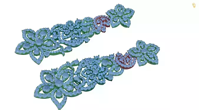 earring flower dangling earrings