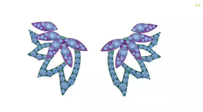 earring pair of earrings with stones