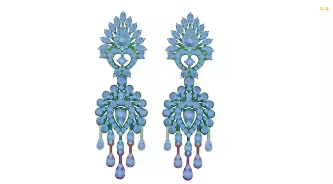 earring pair of earrings with crystals