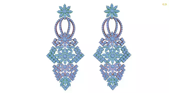 earring pair of earrings with crystals