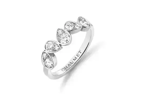 Fashion Chaumet ring with diamonds  3D print model