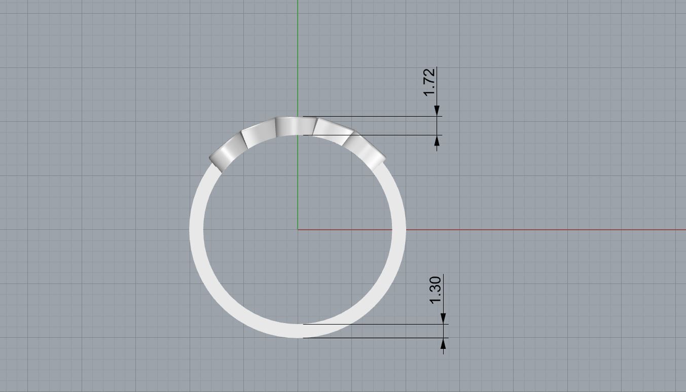 Fashion Chaumet ring with diamonds  3D print model_6