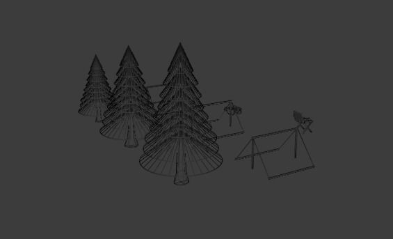 Camping set Free 3D model_5