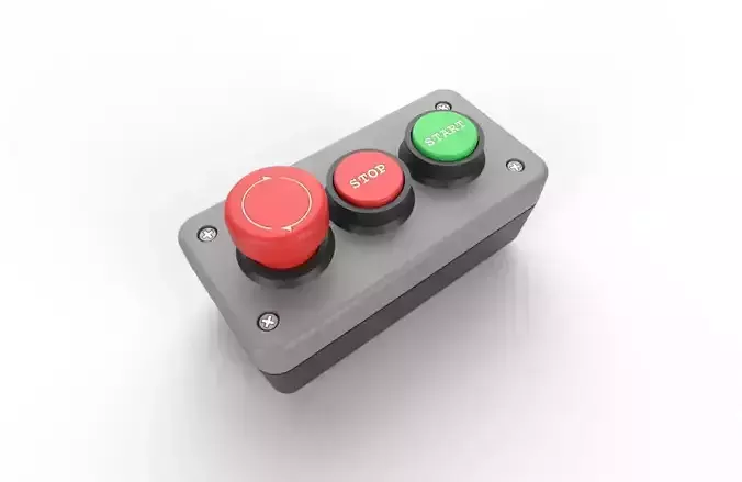 Power Switch M3 Low-poly 3D model