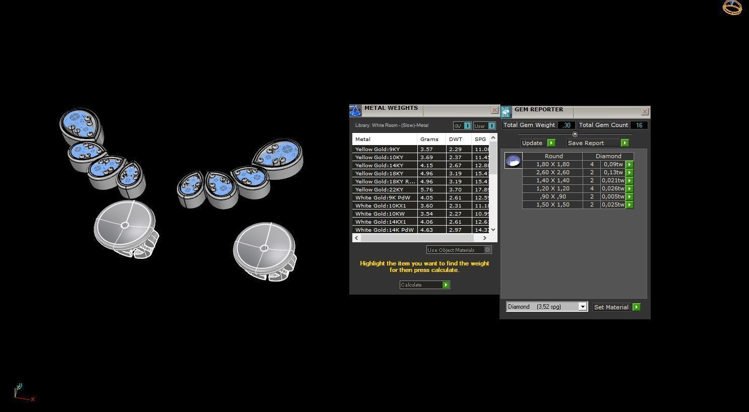 Fashion Jewelry Set Pack by Chaumet 3D print model_14