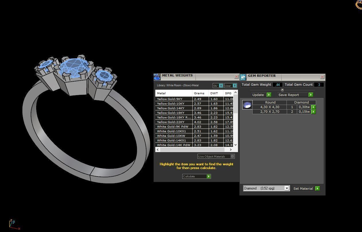 Fashion Jewelry Set Pack by Chaumet 3D print model_10