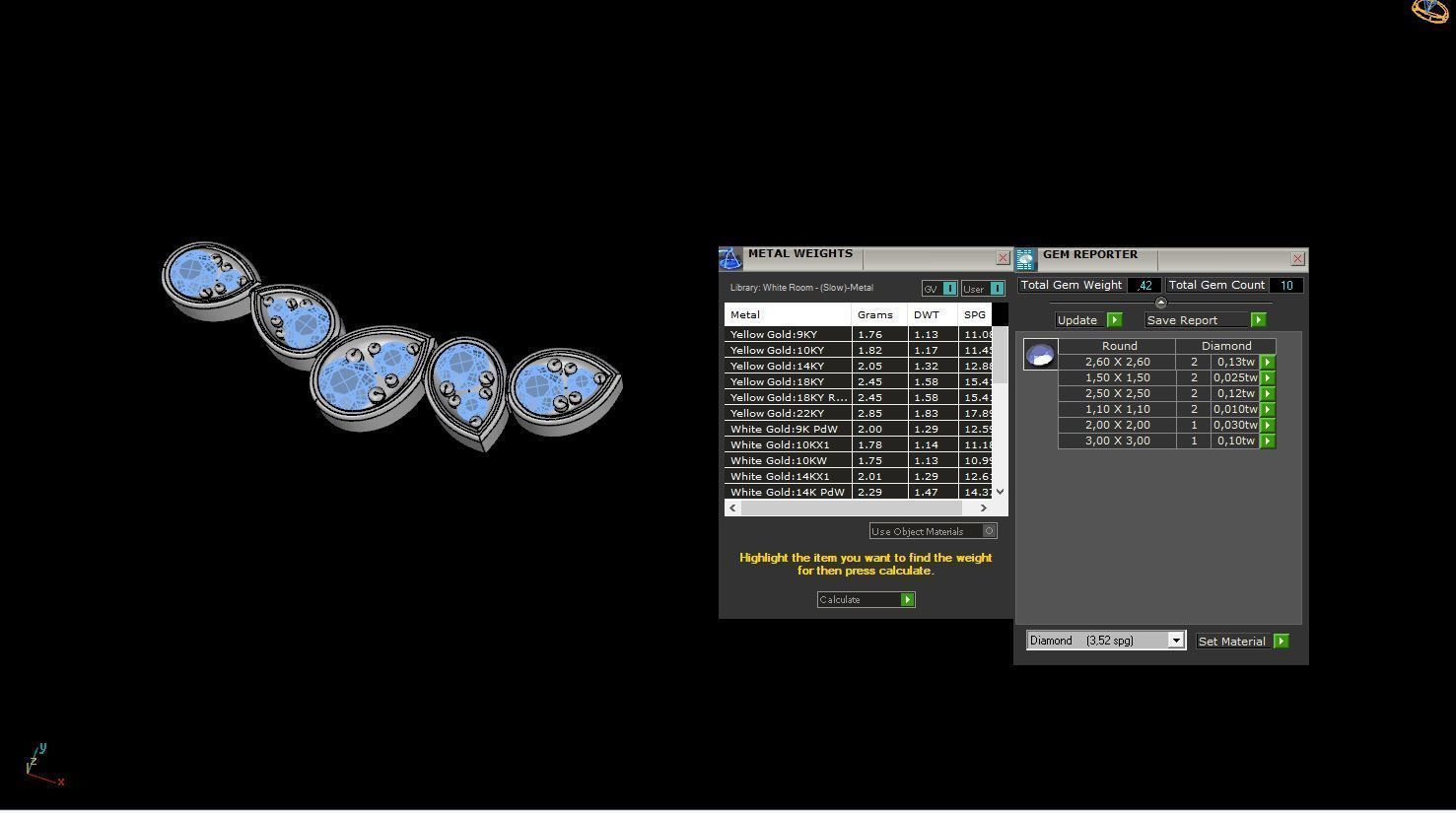 Fashion Jewelry Set Pack by Chaumet 3D print model_12