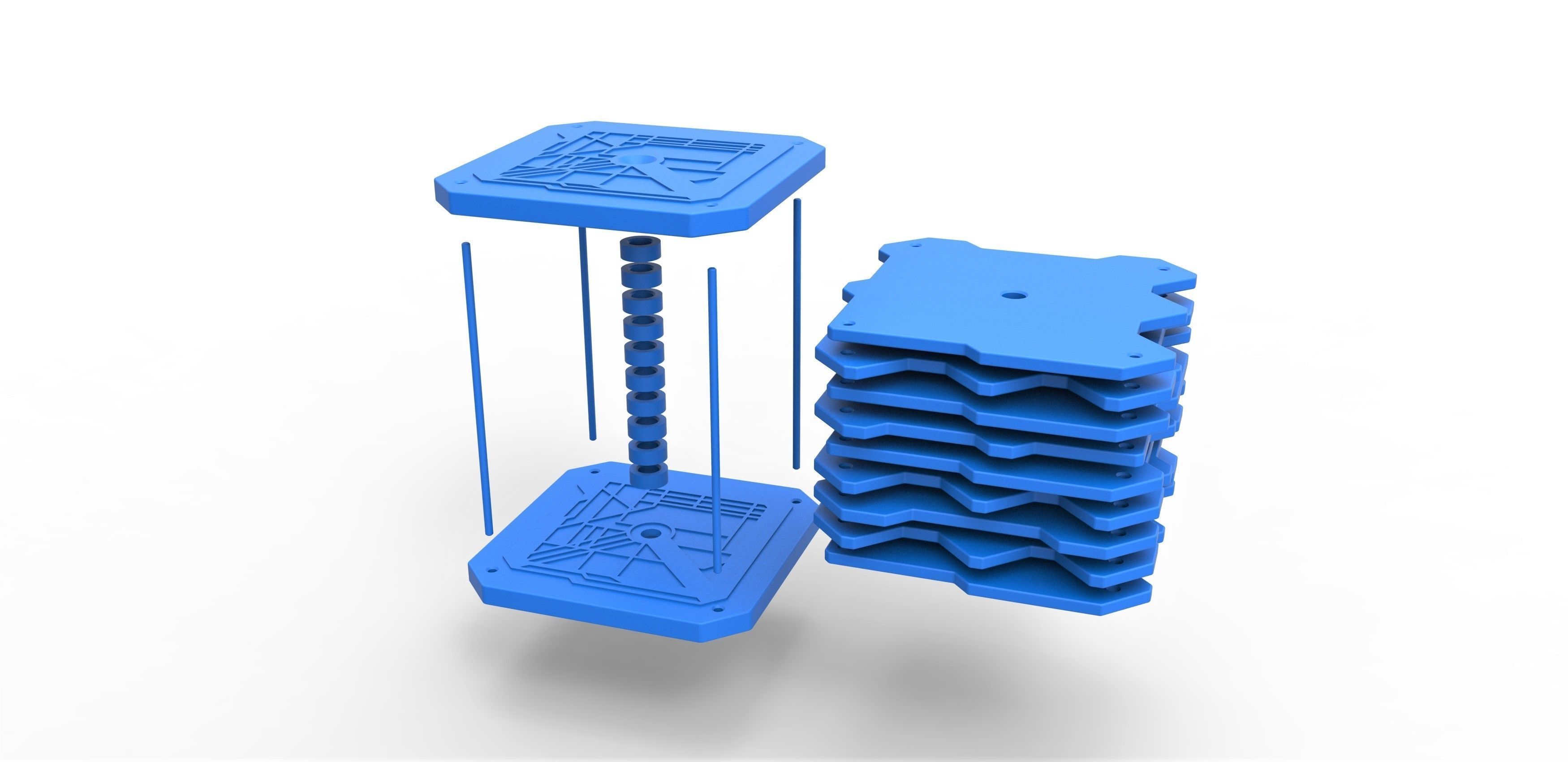 Tech cube from Star Trek The Next Generation 3D print model_9