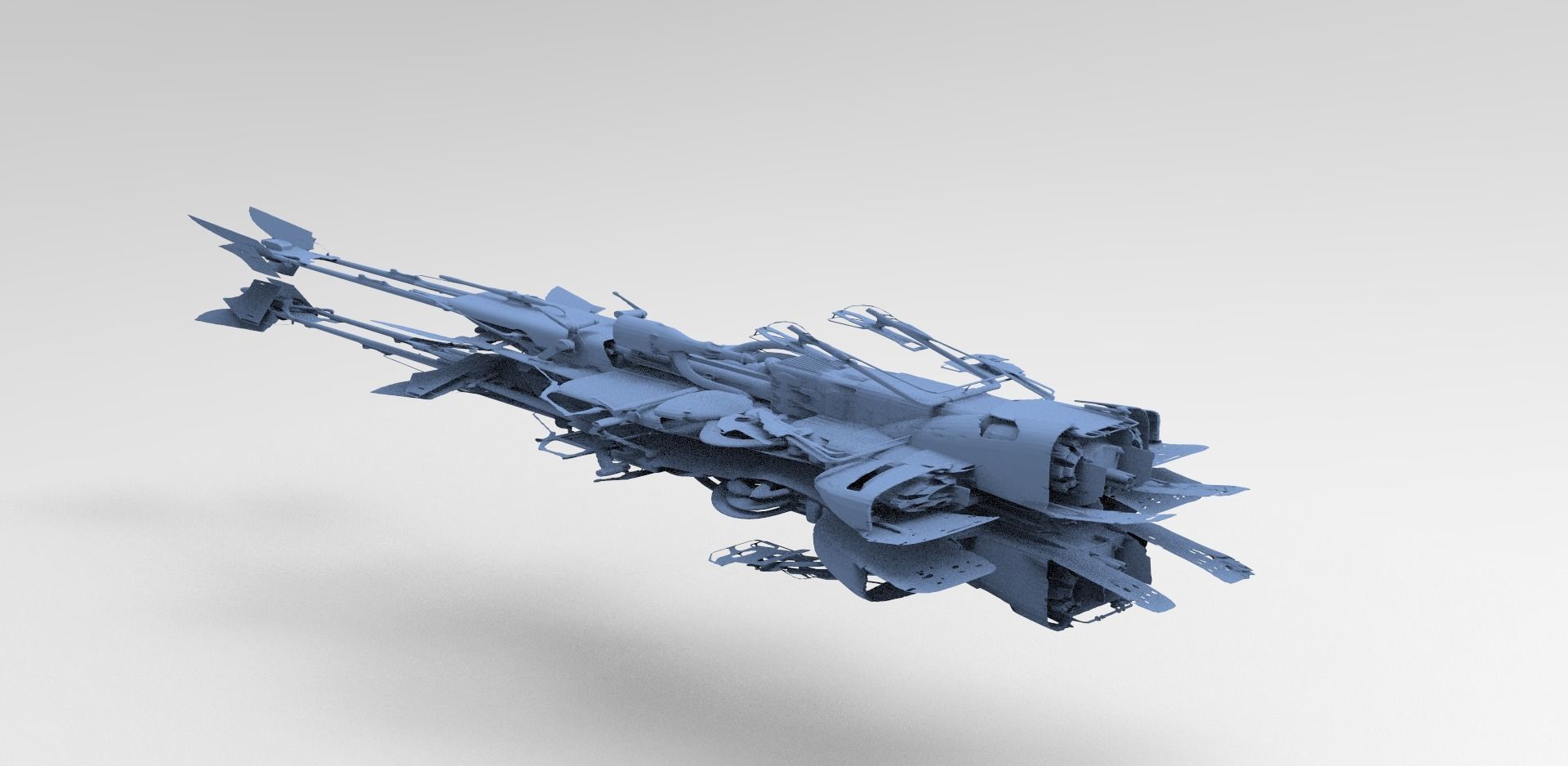 Star Wars inspired Pod Racer Desert  3D model_1