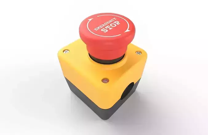 Power Switch M6 Low-poly 3D model