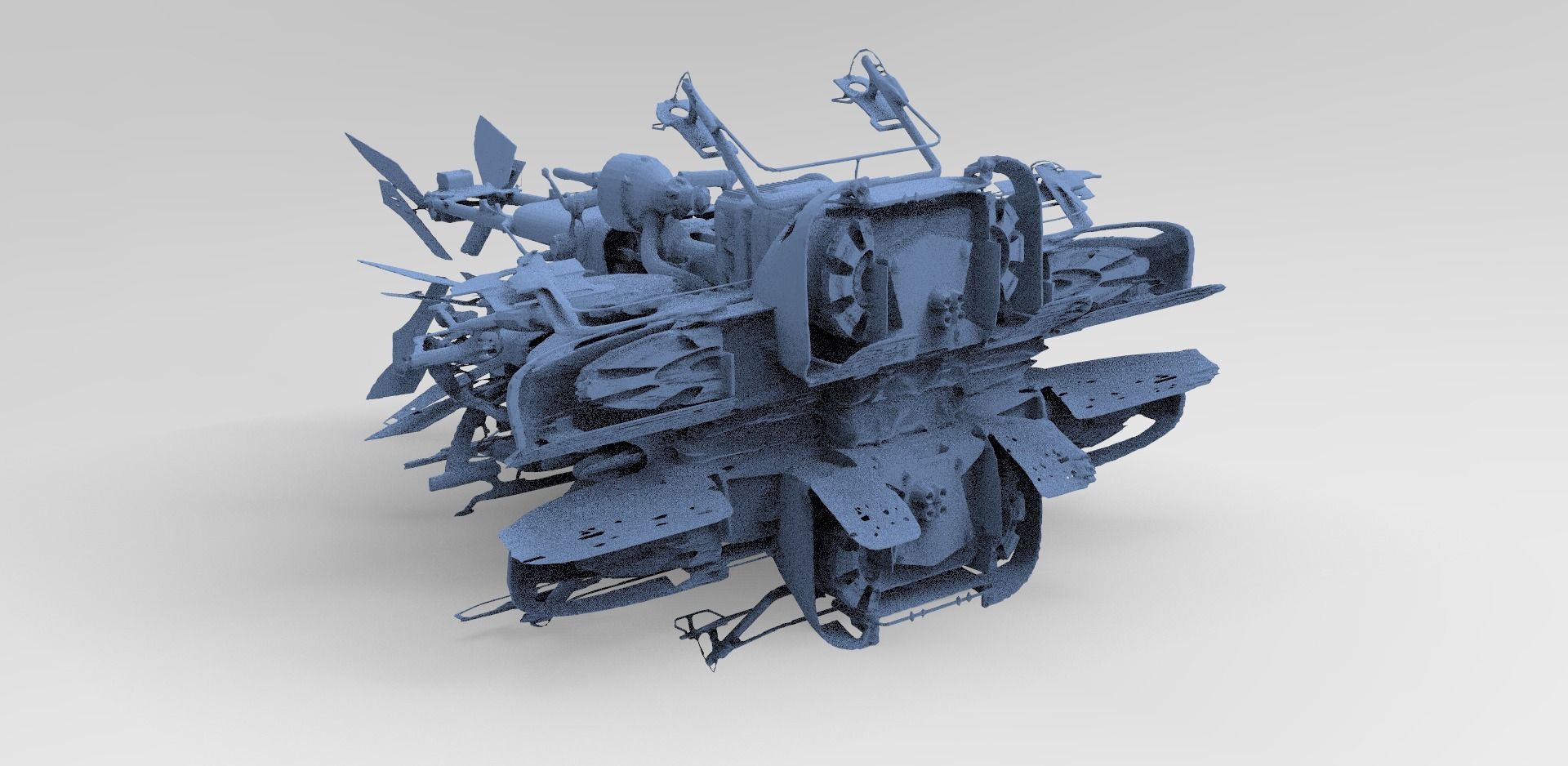 Star Wars inspired Ship Speeder  3D model_1