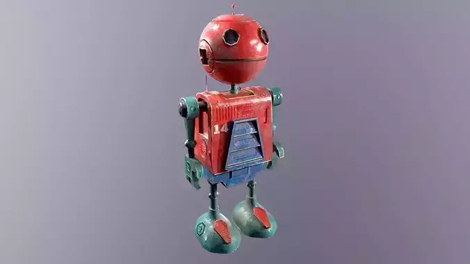 Sci-Fi Robot Low-poly 3D model Sci-Fi Robot Low-poly 3D model
