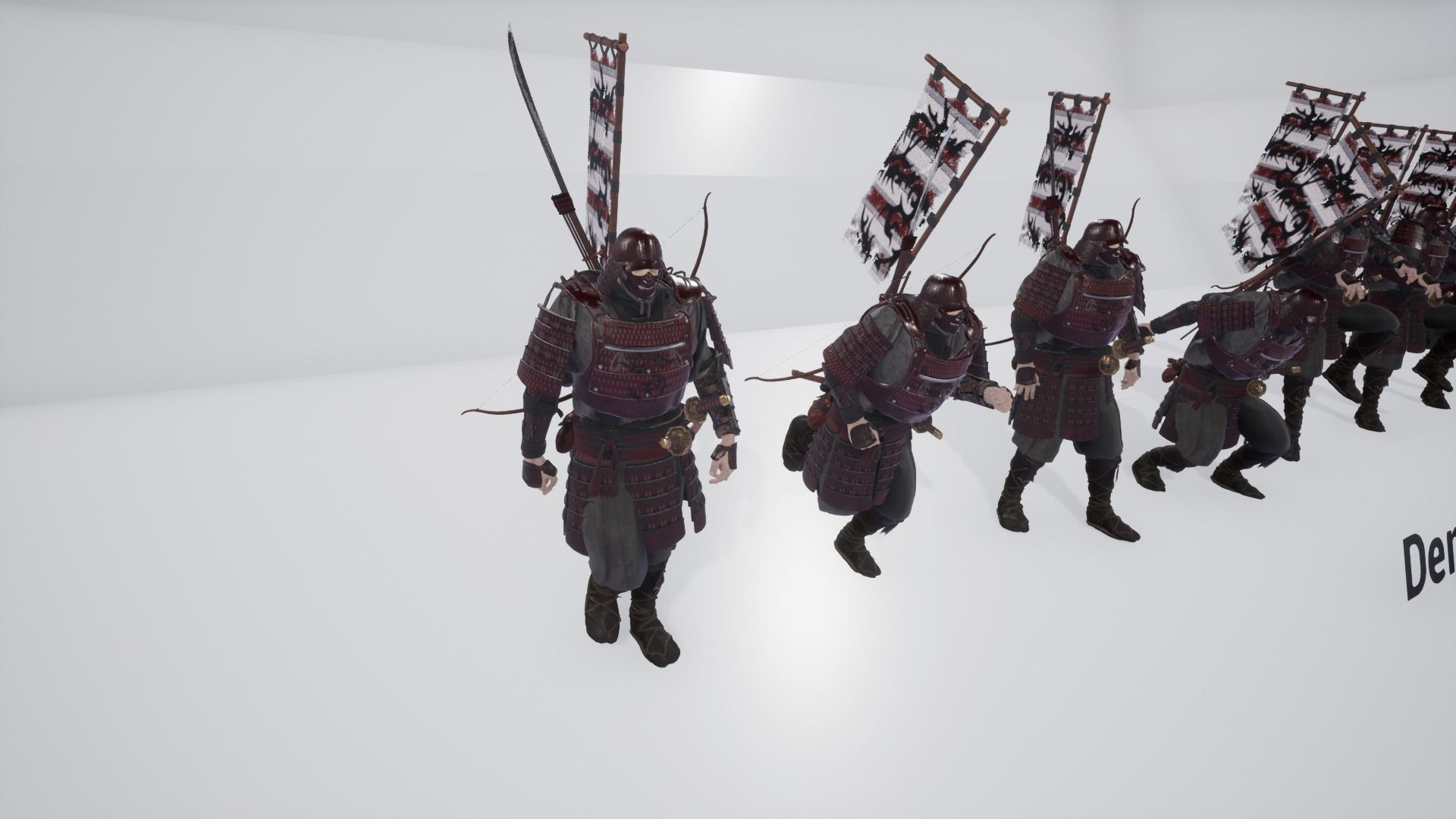 Orc heavy samurai Low-poly 3D model_28